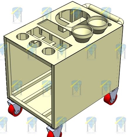 Carro porta utensilios